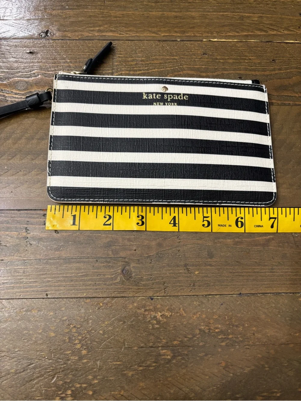 Kate Spade New York Fairmount Square Slim Bee Striped Wristlet - Storybook Lined